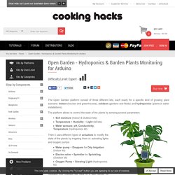 Open Garden - Hydroponics & Garden Plants Monitoring for Arduino