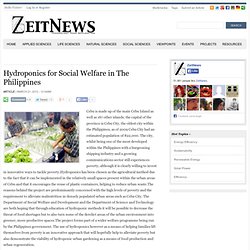 Hydroponics for Social Welfare in The Philippines