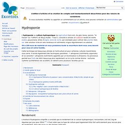 Hydroponie