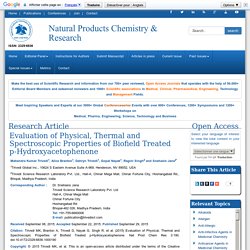 p-Hydroxyacetophenone after An Impact of Biofield Treatment