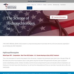 The Science of Hydroxychloroquine – America's Frontline Doctors