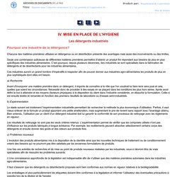 FAO - 1993 - L'hygiéne dans l'industrie alimentaire - Les produits et l'application de l'hygiéne