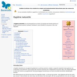 Hygiène naturelle