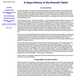 A Hyper-History of the Emerald Tablet