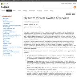 Hyper-V Virtual Switch Overview