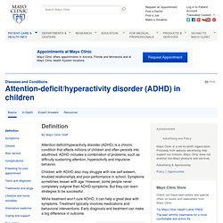 Attention-deficit/hyperactivity disorder (ADHD)