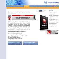 HyperCam - download powerful screen capture software / HyperCam