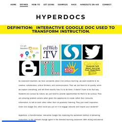 HyperDocs - HYPERDOCS