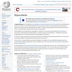 Hyperesthésie