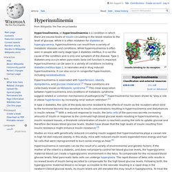 Hyperinsulinemia - Wikipedia