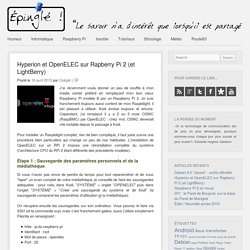 Hyperion et OpenELEC sur Rapberry Pi 2 (et LightBerry)