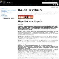 Hyperlink Your Reports