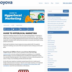 Guide to Hyperlocal Marketing - Oyova Software