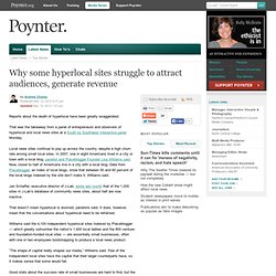 Why some hyperlocal sites struggle to attract audiences, generate revenue
