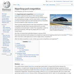 Hyperloop pod competition