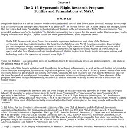 The X-15 Hypersonic Flight Research Program
