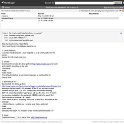 How to install Hypertable for our new users? - Schubert Zhang - com.googlegroups.hypertable-user