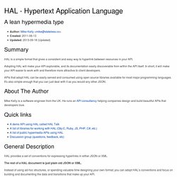 HAL - Hypertext Application Language