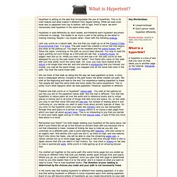 Hypertext Essay