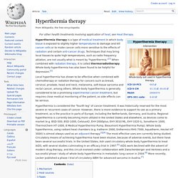 Hyperthermia therapy