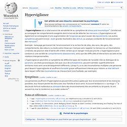 Hypervigilance