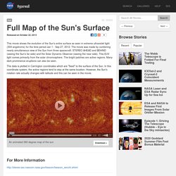 Hyperwall: Full Map of the Sun's Surface