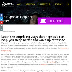 Hypnosis for Better Sleep - Sleep.org