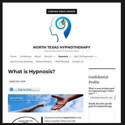 Hypnotherapy for Depression Texas