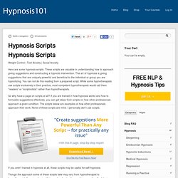 Hypnosis Scripts