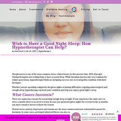 How Hypnotherapist Can Help to Have a Good Night Sleep?