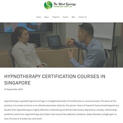 Hypnotherapy Certification Courses in Singapore