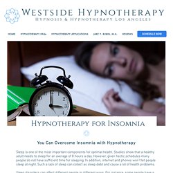 Hypnotherapy For Insomnia