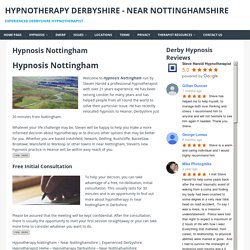 Hypnosis Nottingham - Hypnotherapy Derbyshire - Near Nottinghamshire