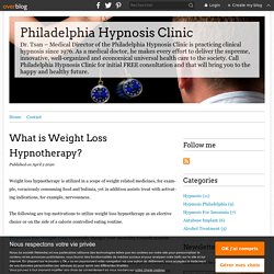 What is Weight Loss Hypnotherapy? - Philadelphia Hypnosis Clinic