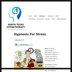 Hypnotherapy for Stress Management Experts