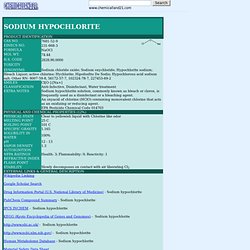 SODIUM HYPOCHLORITE (SODIUM OXYCHLORIDE)
