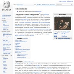 Hypocondrie