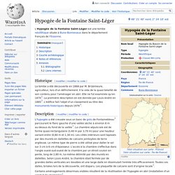 Hypogée de la Fontaine Saint-Léger
