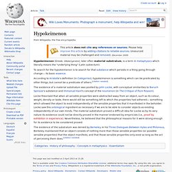 Hypokeimenon
