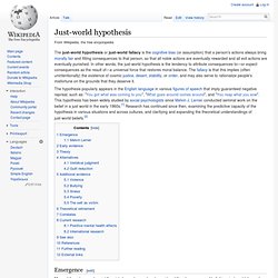 Just-world hypothesis
