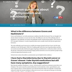 Common questions about hypothyroidism and Hashimoto's