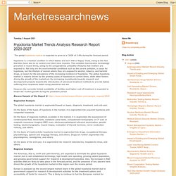 Marketresearchnews: Hypotonia Market Trends Analysis Research Report 2020-2027
