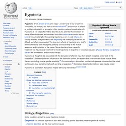 Hypotonia