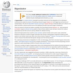Hypoxicator