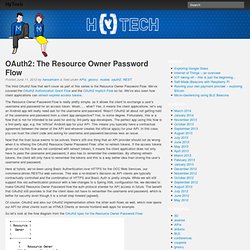 HyTech – OAuth2: The Resource Owner Password Flow