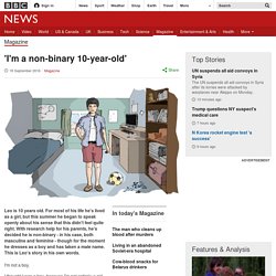 'I'm a non-binary 10-year-old'