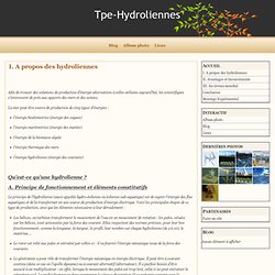 I. A propos des hydroliennes - Tpe-Hydroliennes