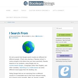 Boolean Strings