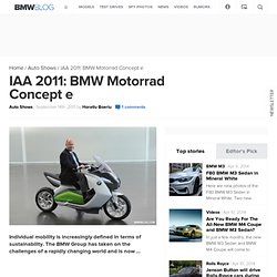 IAA 2011: BMW Motorrad Concept e