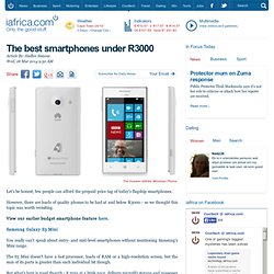 The best smartphones under R3000